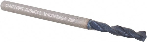 Sumitomo 5UHY009 Screw Machine Length Drill Bit: 0.1102" Dia, 135 °, Solid Carbide 