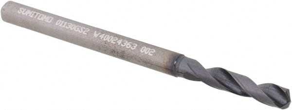 Sumitomo U101013 Screw Machine Length Drill Bit: 0.113" Dia, 135 °, Solid Carbide 