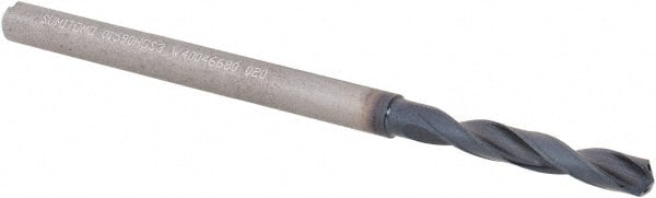 Sumitomo U101031 Screw Machine Length Drill Bit: 0.159" Dia, 135 °, Solid Carbide 