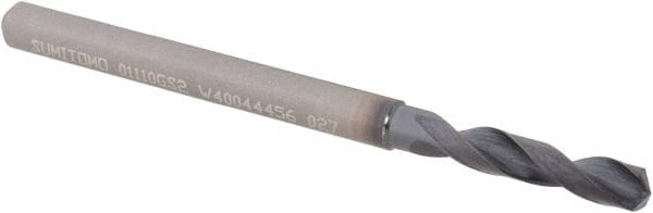 Sumitomo U101012 Screw Machine Length Drill Bit: 0.111" Dia, 135 °, Solid Carbide 