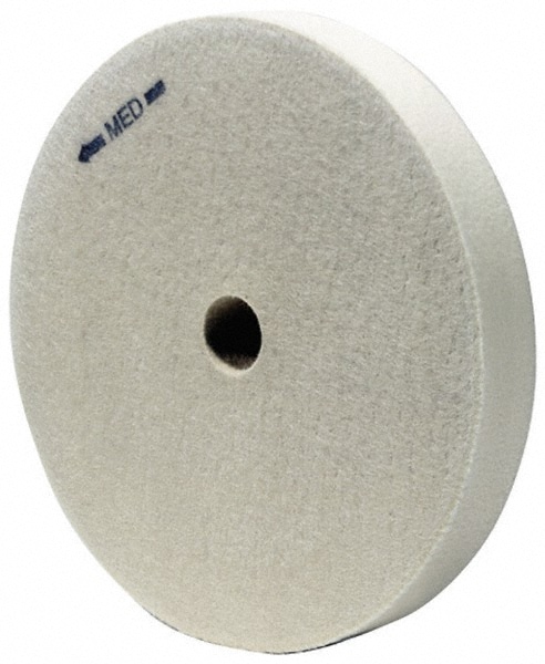 Unmounted Polishing Wheel Buffing Wheel: 8" Dia, 1" Thick, 1" Arbor Hole Dia