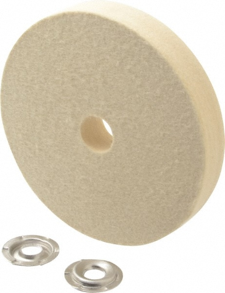 Unmounted Polishing Wheel Buffing Wheel: 6" Dia, 1" Thick, 1" Arbor Hole Dia