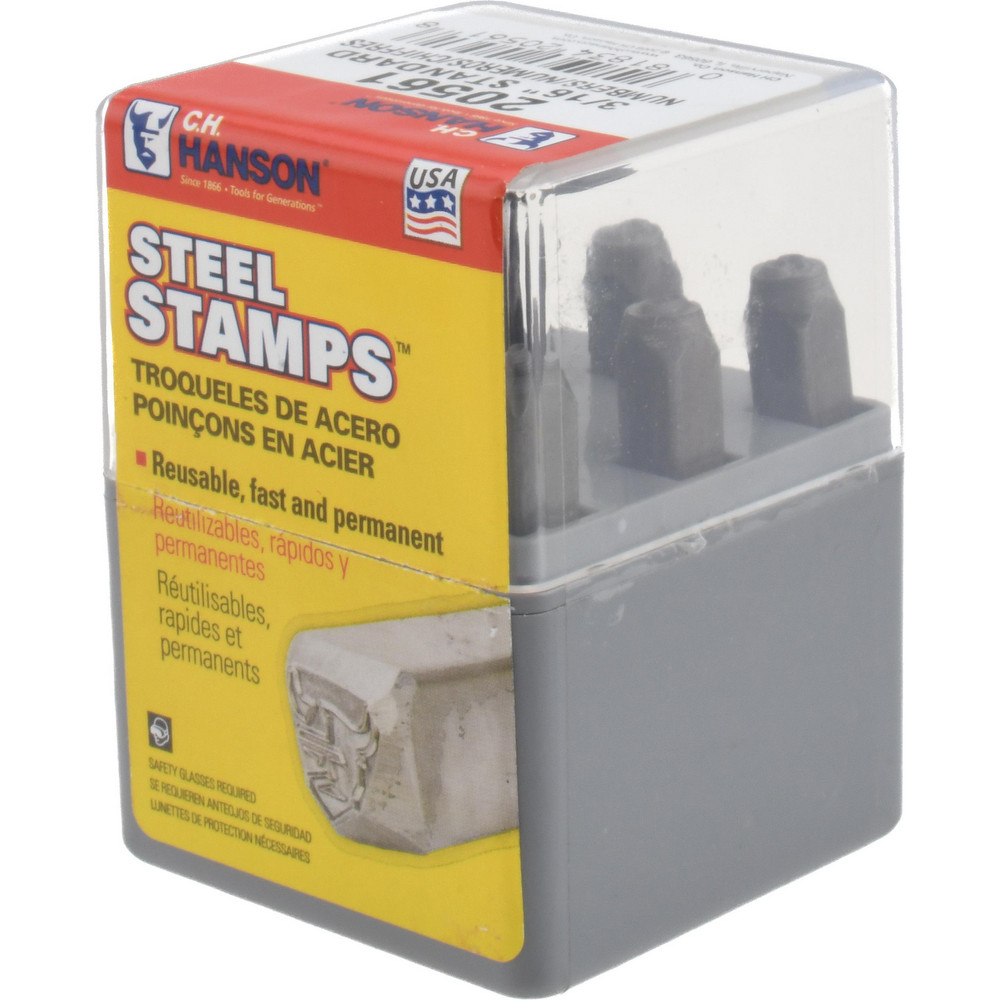 Standard Stamp Set: 3/16" Character, 9 pc - Numbers, Standard