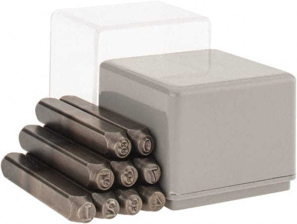 Heavy-Duty Stamp Set: 3/16" Character, 9 pc