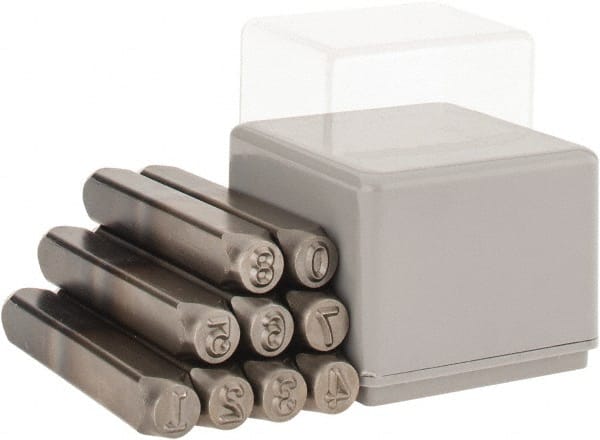 Heavy-Duty Stamp Set: 1/4" Character, 9 pc