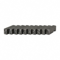 C.H. Hanson 27637 10 Piece, 1/4 Inch Character, Steel Type Set Image