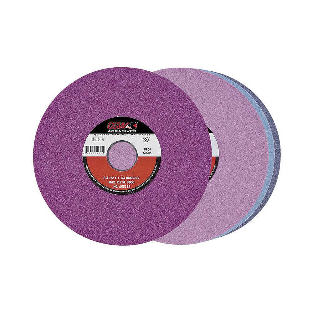 CGW Abrasives 34007 Type 1 Centerless & Cylindrical Grinding Wheel: 20" Dia, 1" Wide, 8" Hole 