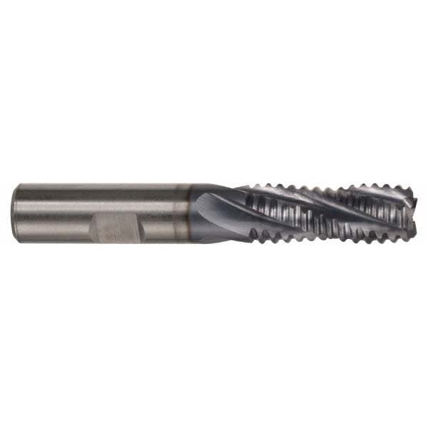 Hertel 84511500 Square End Mill: 5/8 Dia, 5/8 LOC, 5/8 Shank Dia, 2-3/4 OAL, 4 Flutes, Cobalt Image