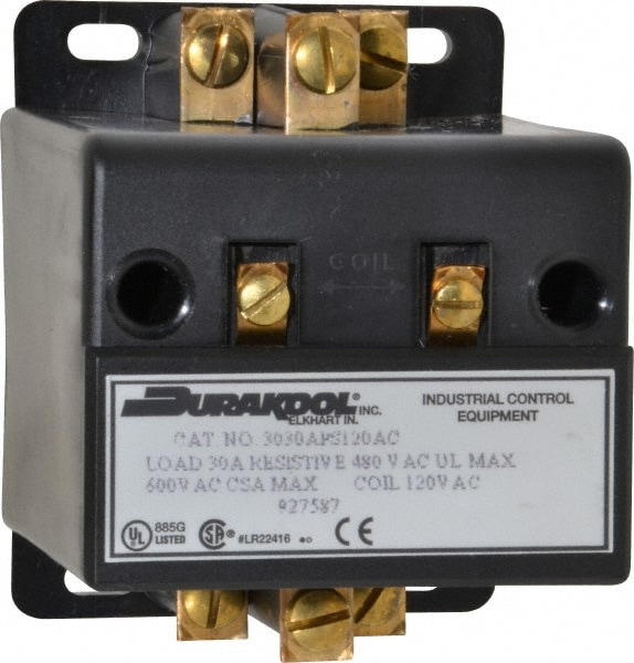 General Purpose Relays; Terminal Type: Screw ; Contact Form: 3PST ; Base Shape: Standard ; Standards Met: CSA File LR2416; TUV; UL Listed File E35126