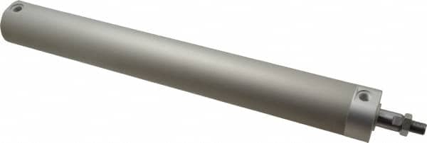 SMC PNEUMATICS NCDGBN40-1200 Double Acting Rodless Air Cylinder: 1-1/2" Bore, 12" Stroke, 140 psi Max, 1/8 NPT Port, Basic Mount 
