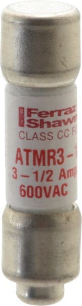 Ferraz Shawmut ATMR3 1/2 Cylindrical Fast-Acting Fuse: CC, 3.5 A, 10.3 mm Dia 