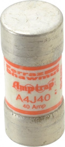 Ferraz Shawmut A4J40 Cylindrical Fast-Acting Fuse: J, 40 A, 27 mm Dia 