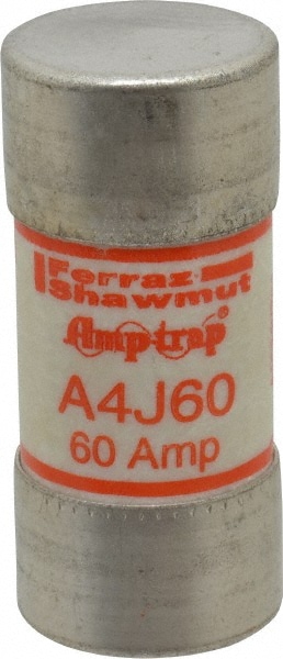 Ferraz Shawmut A4J60 Cylindrical Fast-Acting Fuse: J, 60 A, 27 mm Dia Image