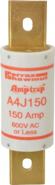 Ferraz Shawmut A4J150 Cylindrical Fast-Acting Fuse: J, 150 A, 41.3 mm Dia 