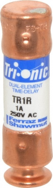 Cylindrical Time Delay Fuse: RK5, 1 A, 50.8 mm OAL, 14.4 mm Dia