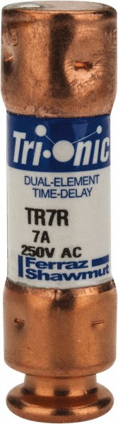 General Purpose Fuse: Time Delay, RK5, 7.0000 A - 2" OAL, Fiberglass & Polyester