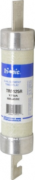 Ferraz Shawmut TRS125R Cylindrical Time Delay Fuse: RK5, 125 A, 9-5/8" OAL, 1-13/16" Dia Image