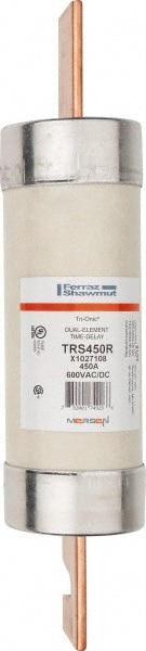 Ferraz Shawmut TRS450R Cylindrical Time Delay Fuse: RK5, 450 A, 13-3/8" OAL, 3-1/8" Dia Image