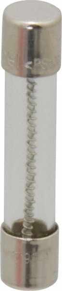 Cylindrical Time Delay Fuse: 6.25 A, 1-1/4" OAL, 1/4" Dia