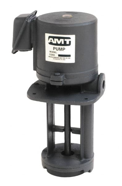 American Machine & Tool 5391-999-95 Immersion Pump: 1/4 hp, 230/460V, 0.8/0.4A, 3 Phase, 3,450 RPM, Cast Iron Housing 
