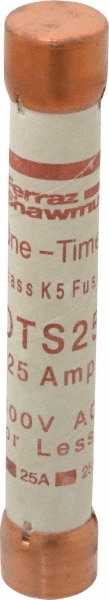 Cylindrical Fast-Acting Fuse: K5, 25 A, 127 mm OAL, 20.7 mm Dia