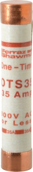 Ferraz Shawmut OTS35 Cylindrical Fast-Acting Fuse: K5, 35 A, 27 mm Dia Image