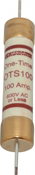 Ferraz Shawmut OTS100 Cylindrical Fast-Acting Fuse: K5, 100 A, 7-7/8" OAL, 1-5/16" Dia Image