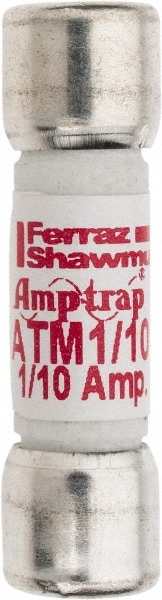 Cylindrical Fast-Acting Fuse: 0.1 A, 10.5 mm Dia