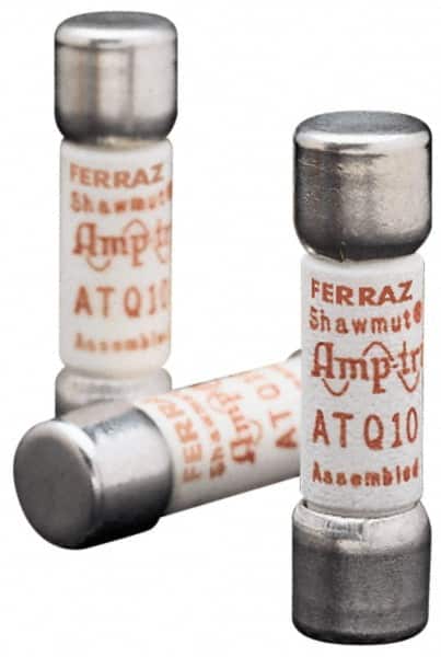 Ferraz Shawmut ATQ3/10 Cylindrical Time Delay Fuse: 0.3 A, 10.3 mm Dia 