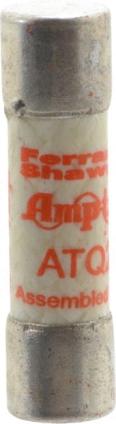 Ferraz Shawmut ATQ2/10 Cylindrical Time Delay Fuse: 0.2 A, 10.3 mm Dia 