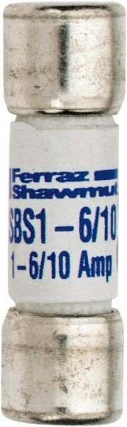 Cylindrical Fast-Acting Fuse: 1.6 A, 10.3 mm Dia