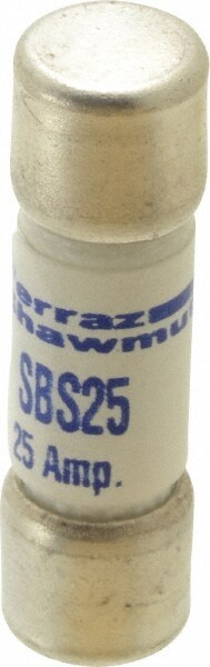 Cylindrical Fast-Acting Fuse: 25 A, 10.3 mm Dia