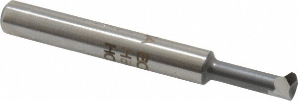 Back Chamfer Boring Bar: 1/8" Min Bore, 1/2" Max Depth, High Speed Steel