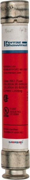 Cylindrical Time Delay Fuse: RK1, 2.25 A, 127 mm OAL, 21 mm Dia