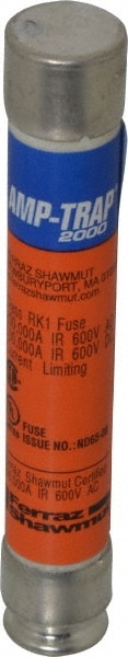 Ferraz Shawmut A6D5R Cylindrical Time Delay Fuse: RK1, 5 A, 127 mm OAL, 21 mm Dia 