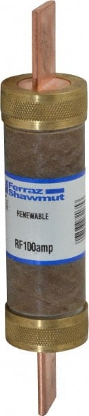 Ferraz Shawmut RF100 Cylindrical Fast-Acting Fuse: H, 100 A, 5-7/8" OAL, 1-1/16" Dia 
