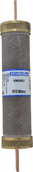 Ferraz Shawmut RFS100 Cylindrical Fast-Acting Fuse: H, 100 A, 7-7/8" OAL, 1-5/16" Dia Image