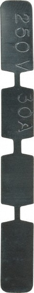Cylindrical Fast-Acting Fuse: H, 30 A, 2" OAL, 9/16" Dia