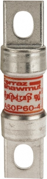 Ferraz Shawmut A50P60-4 Blade Fast-Acting Fuse: 60 A, 20.6 mm Dia 