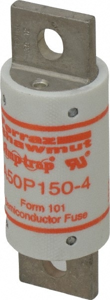 Ferraz Shawmut A50P150-4 Blade Fast-Acting Fuse: 150 A, 3-5/8" OAL, 1.22" Dia 