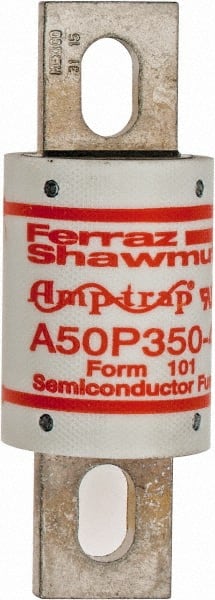 Ferraz Shawmut A50P350-4 Blade Fast-Acting Fuse: 350 A, 4-11/32" OAL, 1-1/2" Dia 