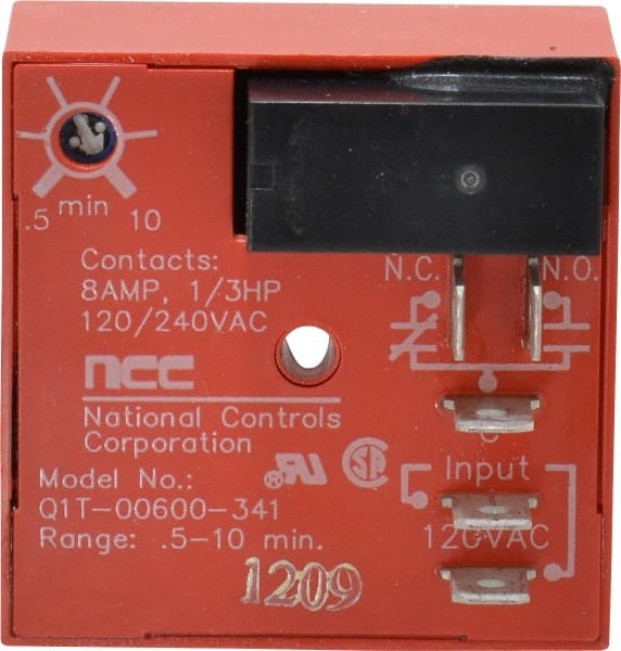 NCC Q1T-00600-341 5 Pin, SPDT Time Delay Relay 