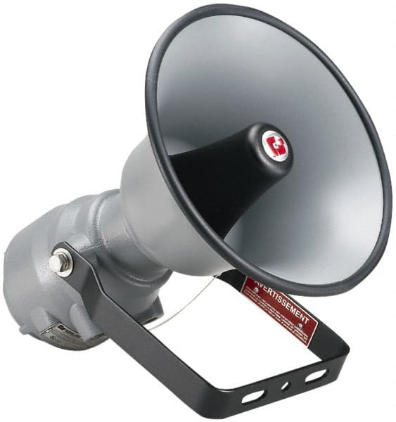 Federal Signal Corp AM300X 15 Max Watt, 13.1 Inch Diameter, Round Aluminum Explosion Proof Horn and Speaker 