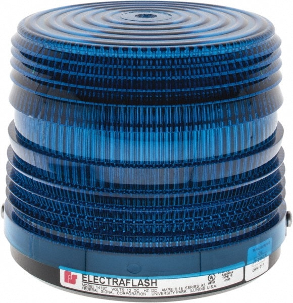 Federal Signal Corp 141ST-012B Strobe Light: Blue, Surface Mount, 12VDC Image