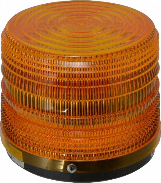 Strobe Light: Amber, Surface Mount, 24VDC