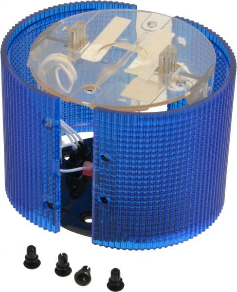 Federal Signal Corp LSL-120B Incandescent Lamp, Blue, Flashing and Steady, Stackable Tower Light Module 