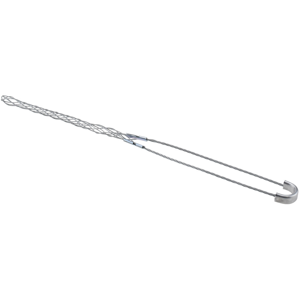 0.43 to 0.56" Cable Dia, Galvanized Steel, Single Loop Support Grip
