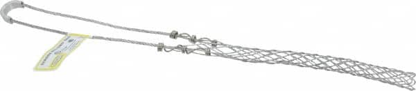 Hubbell Wiring Device-Kellems 73041280 0.73 to 0.85 Inch Cable Diameter, Galvanized Steel, Single Loop Support Grip 