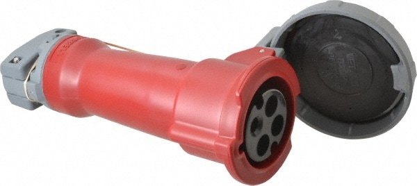 Pin & Sleeve Plugs & Connectors; Connector Type: Connector; Pin Configuration: 4; Pin Configuration: 4; Number Of Poles: 3; Number of Poles: 3; Amperage: 30 A; Amperage: 30 A; 30; Color: Red; Voltage: 480 V ac; Voltage: 480 VAC; 480 V ac; Connector Diamet