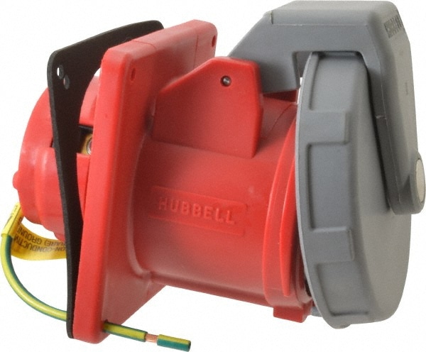 Pin & Sleeve Receptacles; Receptacle/Part Type: Receptacle; Pin Configuration: 4; Number of Poles: 3; IEC Pin & Sleeve Style: IEC 309; Amperage: 60 A; Voltage: 480 V ac; Resistance Features: Water-Tight; Number Of Phases: 3; Number Of Wires: 4; Horsepower